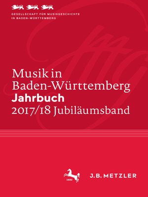 cover image of Musik in Baden-Württemberg. Jahrbuch 2017/18
